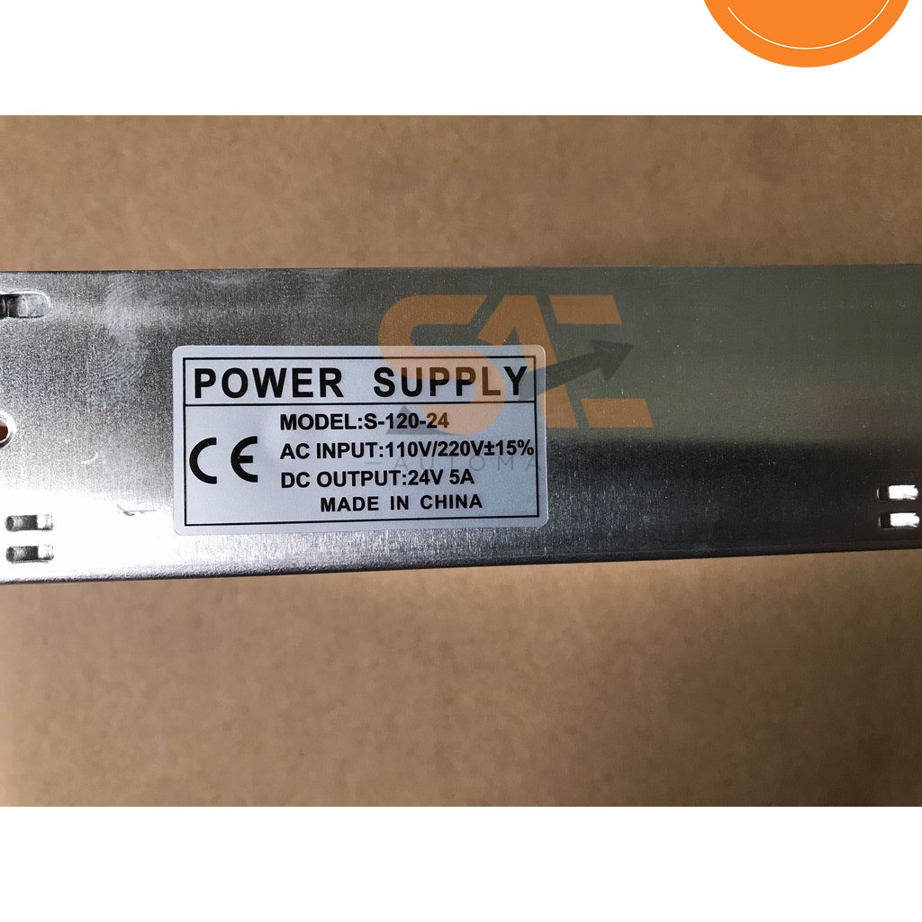 Nguồn tổ ong giá rẻ 24V-5A-120W Mison S-120-24