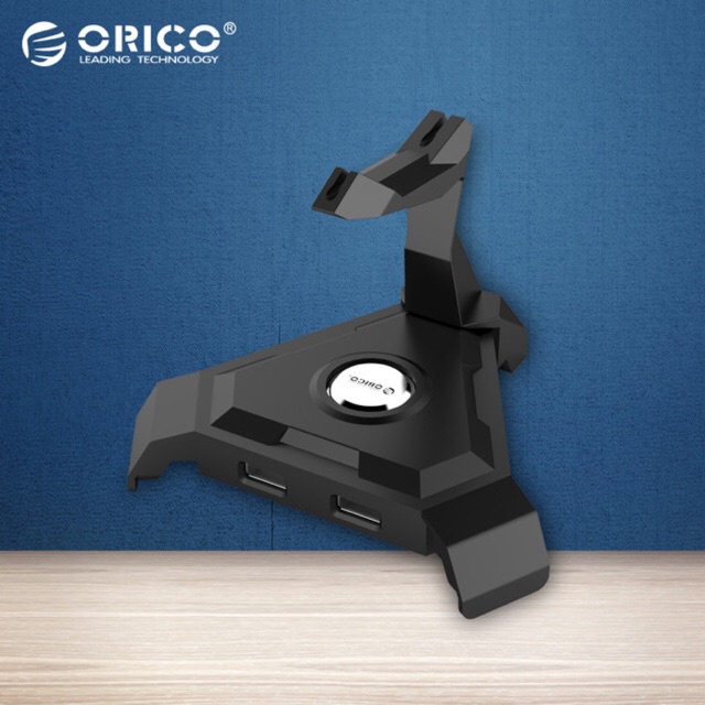 Orico LH4CS Hub 4 cổng USB 3.0 tốc độ cao, 1 cổng sạc 5V 2.4A  kiêm giá để dây chuột - HUB đa năng chính hãng
