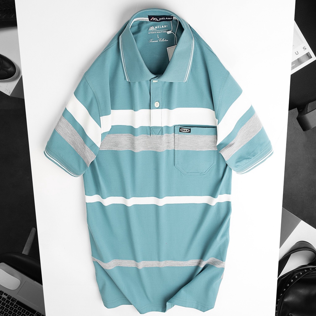 Áo Thun POLO  Nam Lớn Tuổi Có Túi BIG SIZE 90KG -Áo Thun Nam Có Túi Trung Niên ( chất liệu 100% cotton mềm mịn)