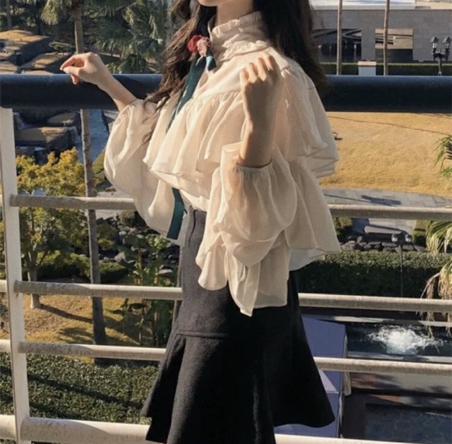 ÁO TIỂU THƯ VINTAGE CỔ ĐIỂN GIỐNG HOÀNG GIA PHÁP