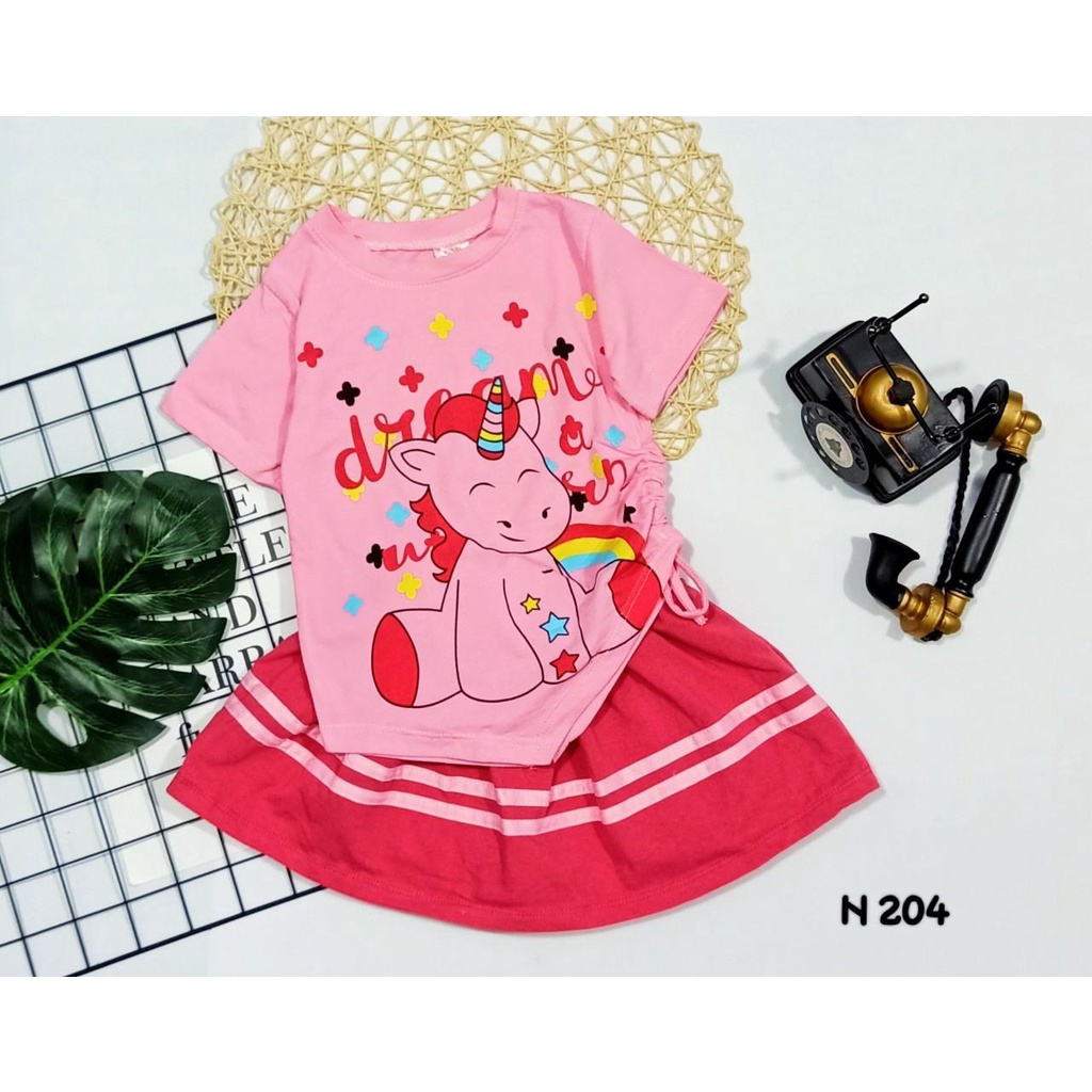 Set váy áo thể thao năng động xinh đẹp cho bé gái từ 20 đến 40kg -bộ váy bé gái size đại thun cotton có quần