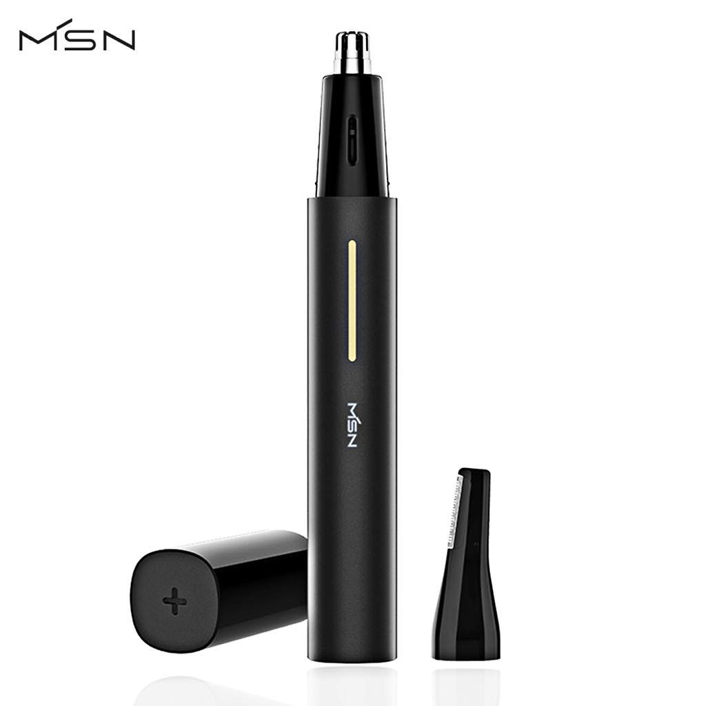 Máy tỉa lông mũi Xiaomi Youpin MSN lưỡi kép di động có đèn LED điều khiển cảm ứng thông minh chống nước tự làm sạch