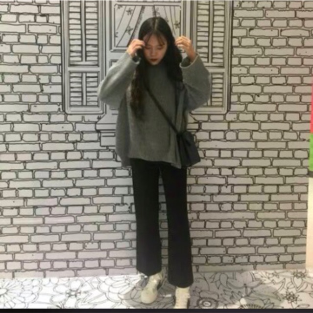 Quần vải ống loe nhẹ lưng cao co dãn tốt (ảnh thật 100%) | BigBuy360 - bigbuy360.vn