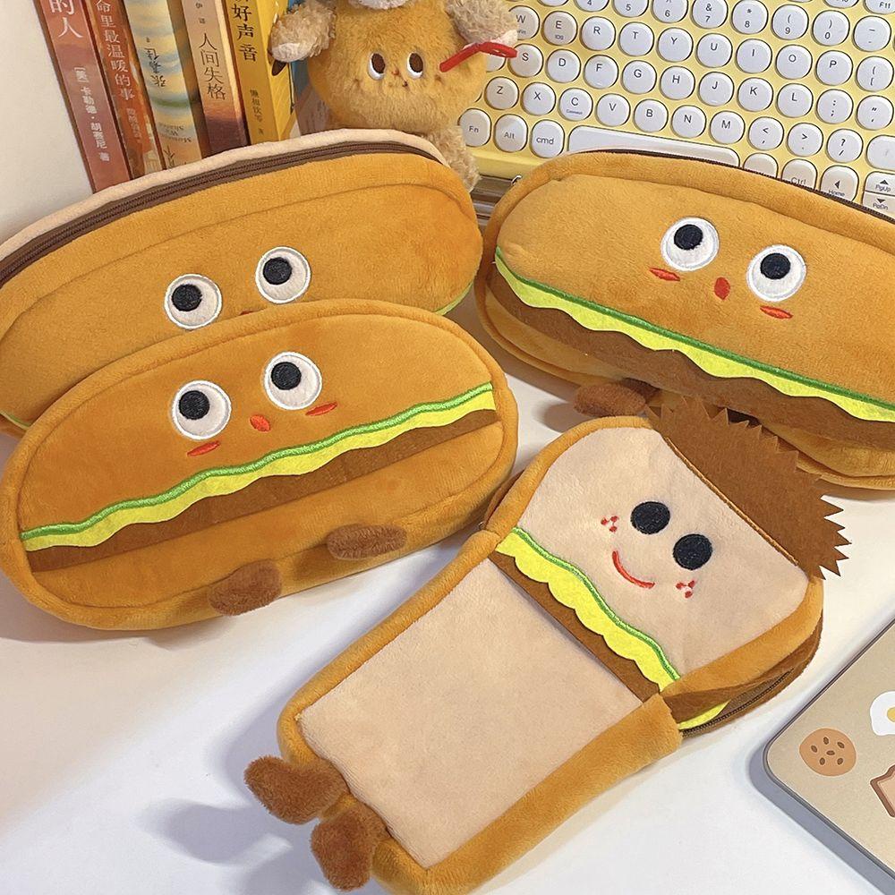 Túi Đựng Bút Cỡ Lớn Hình Hamburger Sáng Tạo Ốp