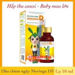✅ DẦU CHÙM NGÂY MORINGA D3 - Giúp bé tăng hấp thu canxi, mau lớn, ăn ngủ ngon
