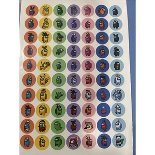 Sticker khen thưởng - mẫu Among Us