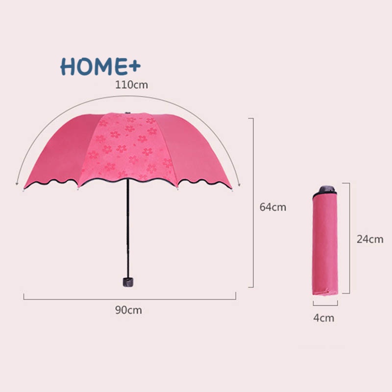 Ts tiktok Folding Umbrella Bloom Flower in Rain Water Windproof Sunshade for Outdoor Sports Anti-UV Parasol Tik Tok