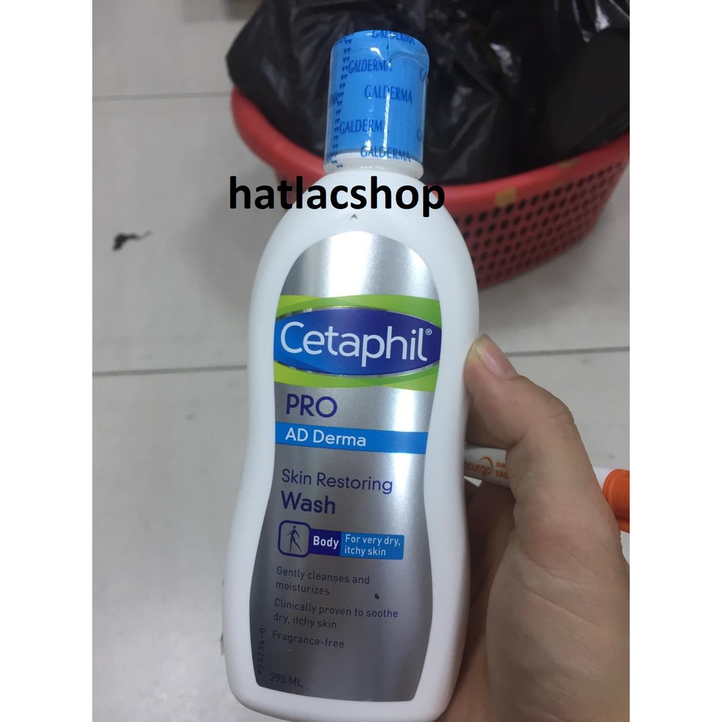 Sữa tắm dành cho da cơ địa, khô Cetaphil Pro Ad Derma Wash 295ml