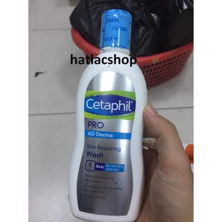 Sữa tắm dành cho da cơ địa, khô Cetaphil Pro Ad Derma Wash 295ml
