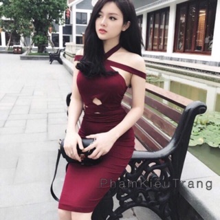 Váy body kim tuyến 4 dây