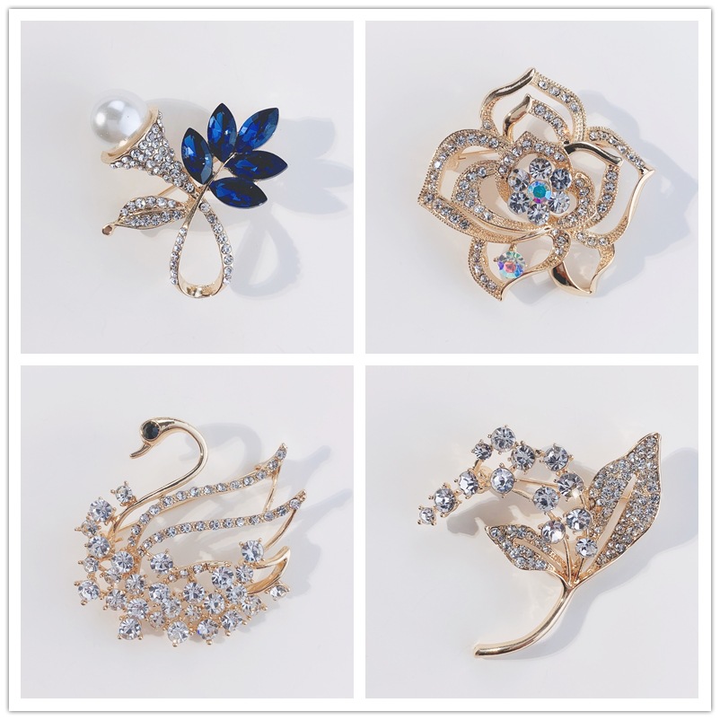 [ Mã 11FASHIONSALE1 giảm 10K đơn 50K ] Ghim Cài Áo Đính Kim Cương Giả Thời Trang Cho Nữ 