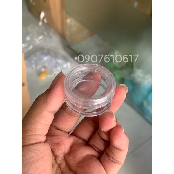 Hủ mica 10g nắp trong (không nắp lót)