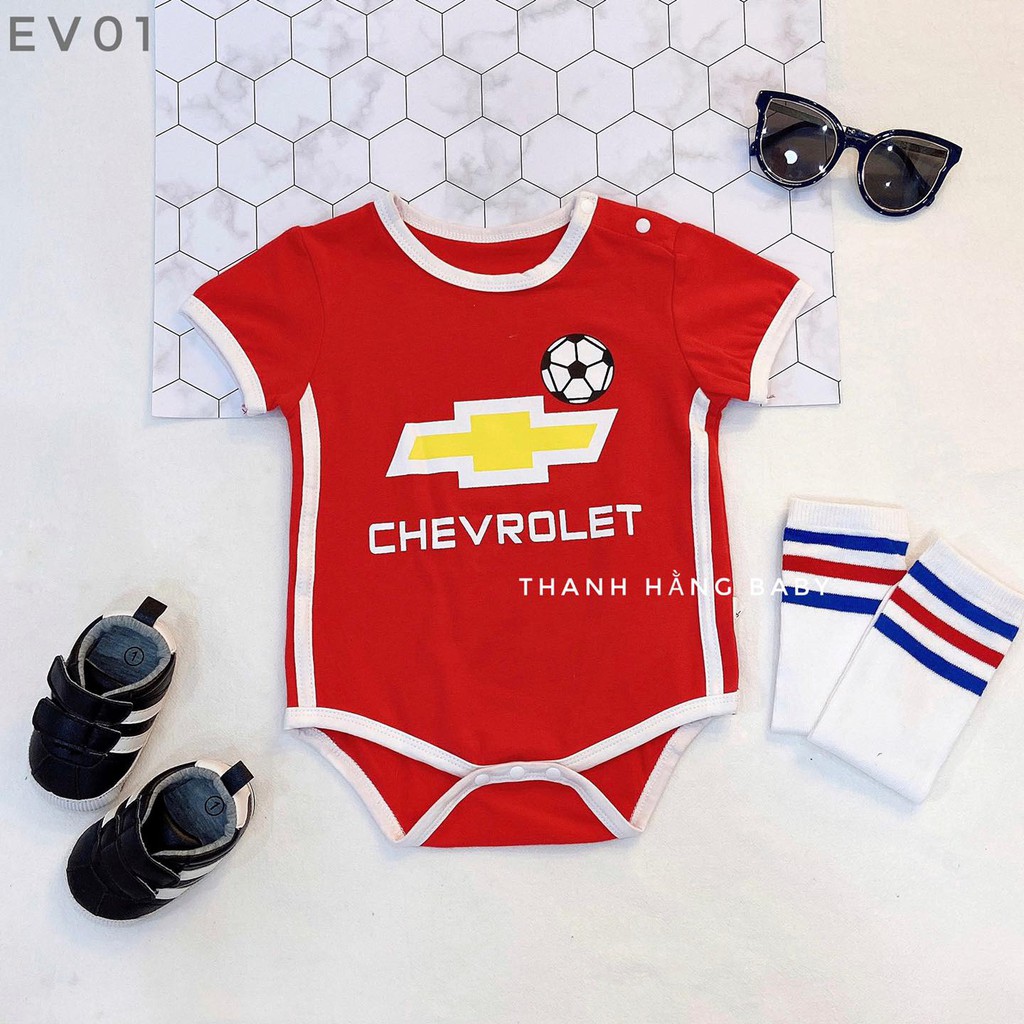 Bodysuit Cho Bé, Body Bóng Đá Bé Trai Thanh Hằng Baby 5 Đến 13 Kg