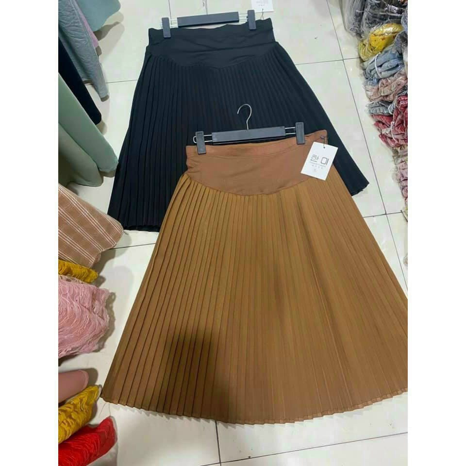 CHÂN VÁY BẦU DÀI - MẶC CẢ BẦU NHỎ BẦU TO XINH XINH