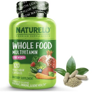 NATURELO Whole Food Multivitamin for Women 120 Capsules Viên uống bổ sung vitamin tổng hợp cho phụ nữ