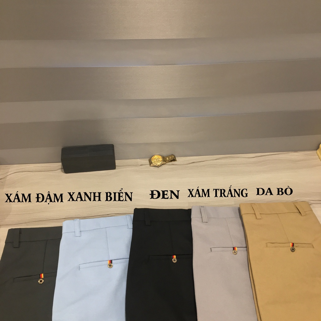 Quần sọt nam, Quần ngắn tây âu nam HANBOACOCK Vải Mềm, Vải Mịn, Không Nhăn Không Xù Không Phai Màu