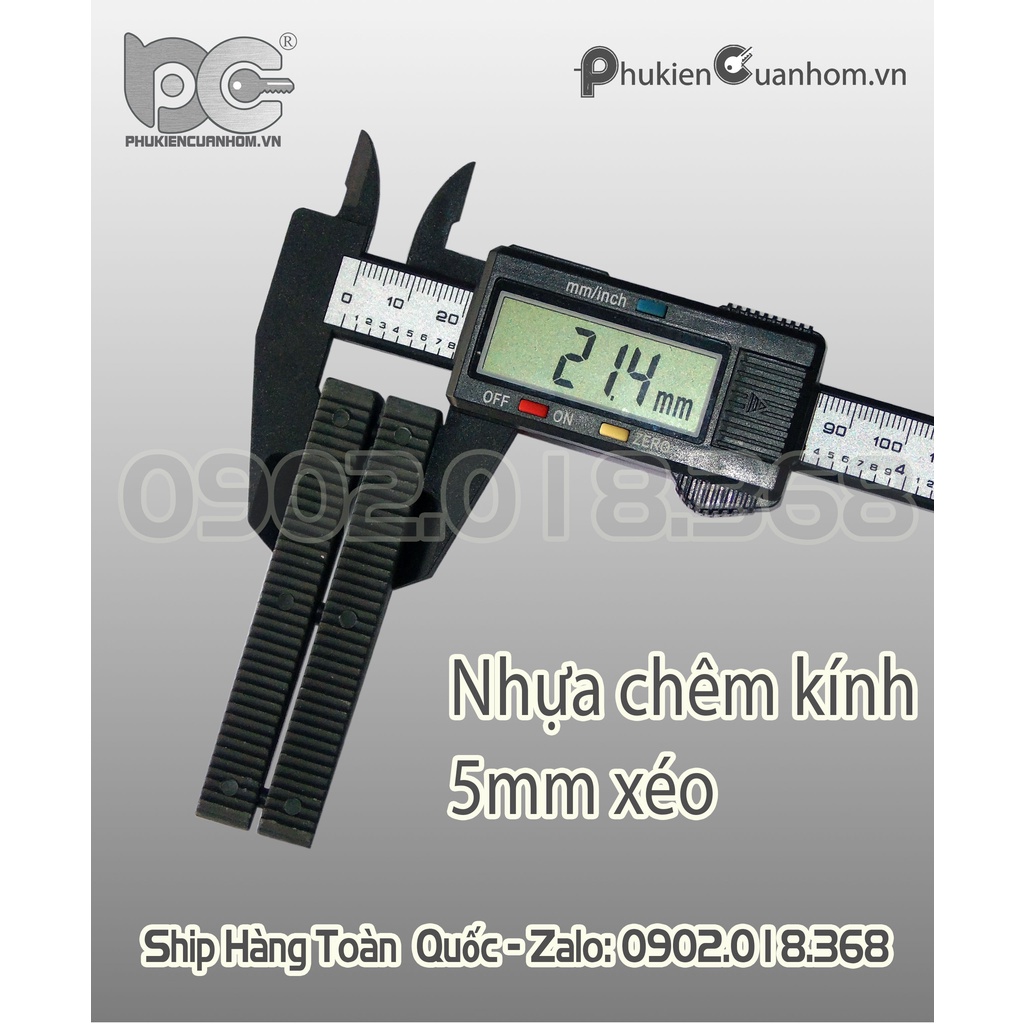 NHỰA CHIÊM KÍNH DÀY 5MM VÁT XÉO