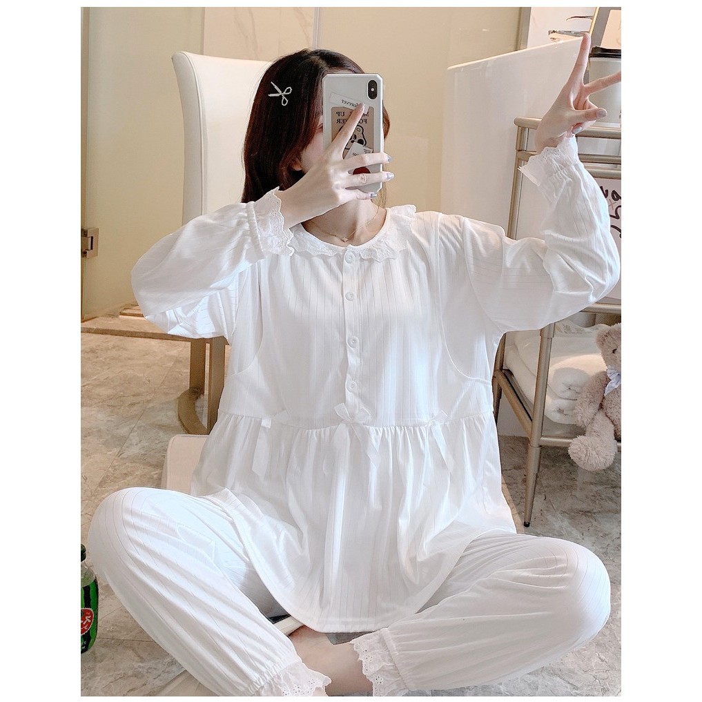 Bộ Bầu Dài Tay Sau Sinh SAQ114