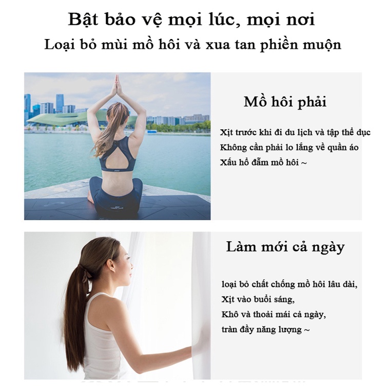 Khử mùi hôi nách 30ML Ngăn tiết mồ hôi Kháng khuẩn khử mùi hôi nách Hiệu Quả Cho Nam & Nữ