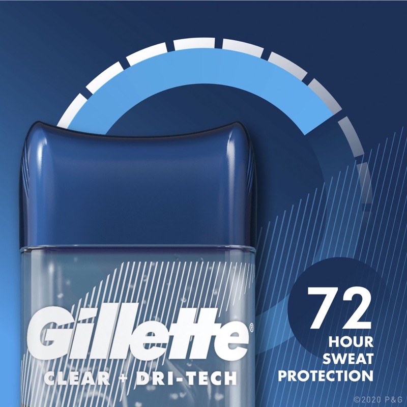 [USA] Lăn khử mùi nam Gel Gillette 107g Cool Wave 5in1 | Sport TriumPh | Arctic Ice - Mỹ