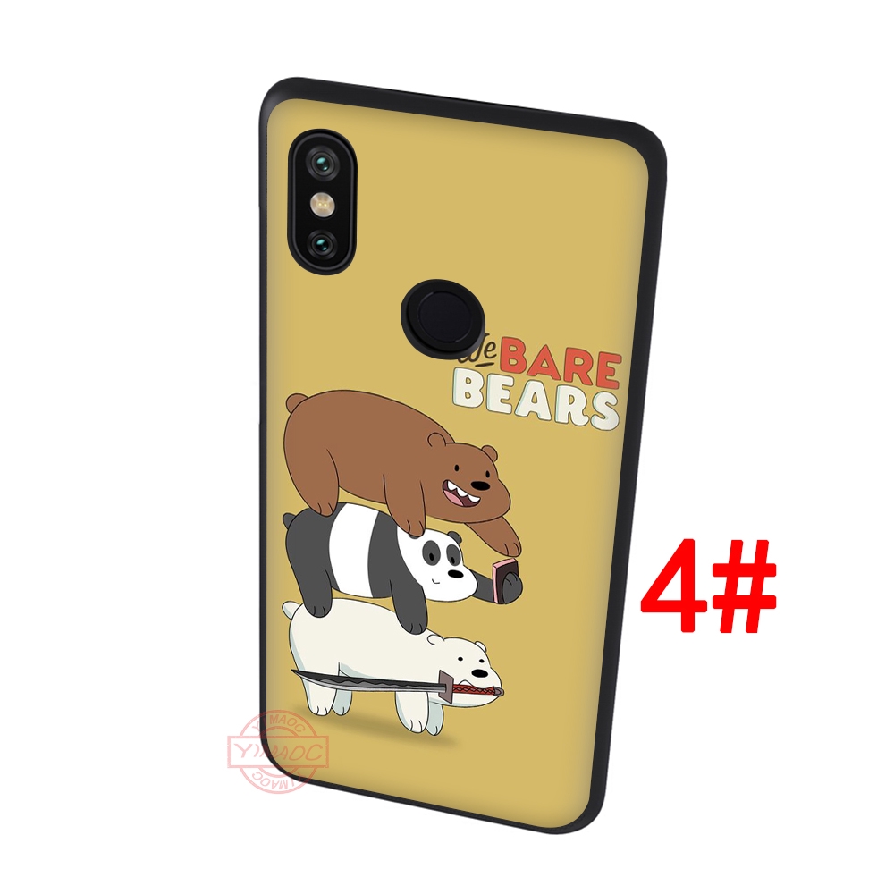 Ốp điện thoại in hình gấu We Bare Bears cho Xiaomi Mi 8 SE 9 SE 8 Lite A1 A2 Lite 5X 6X F1 Max 3