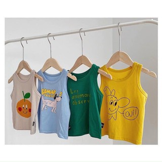 Set áo ba lỗ trẻ em nhiều màu sắc chất cotton