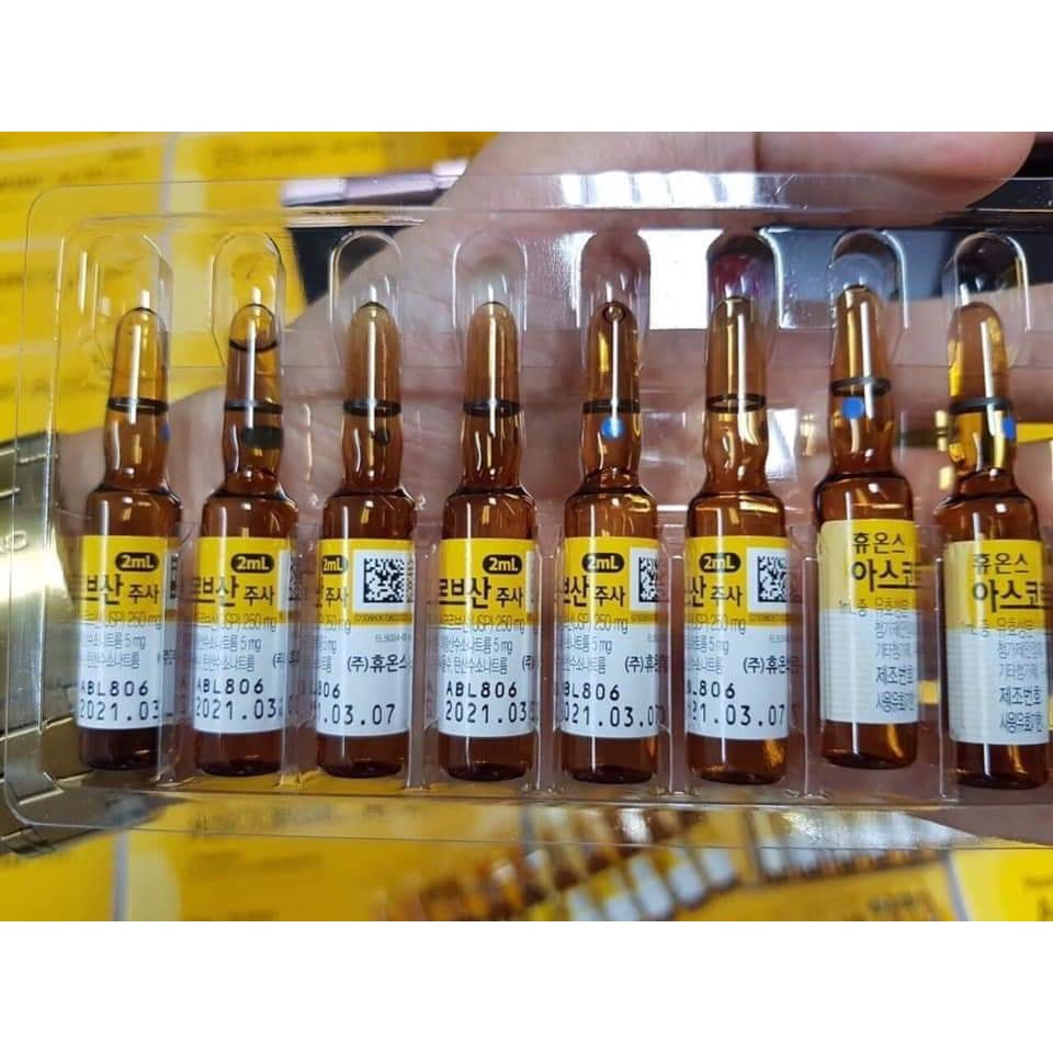 Vitamin C cấy tảo cấy trắng vỉ 10 ống