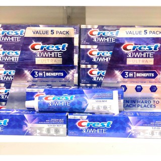 Kem Đánh Răng Crest 3D White Ultra Vivid Mint