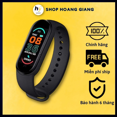 Đồng hồ vòng tay thể thao thông minh M6, Chống nước IP67, theo dõi sức khỏe, đo quãng đường, bước chân.