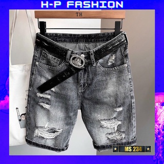 Quần short jean nam thời trang Hpfashion, quần short nam vải jean co giãn mềm mịn, form cực chuẩn - QSJNTCS234