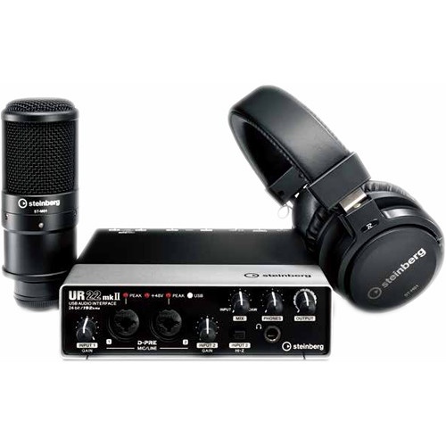Bộ KIT thu âm Steinberg UR22 MKII Recording Pack hàng chính hãng