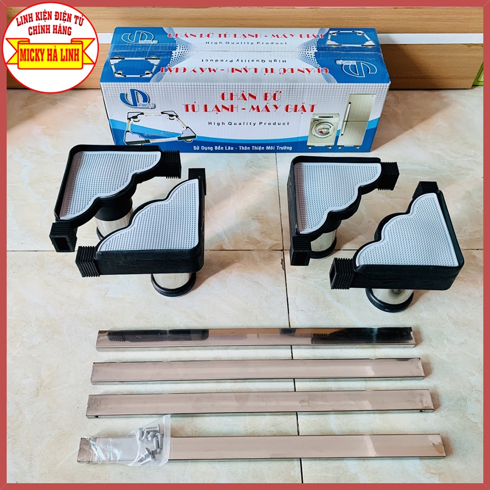 Chân Máy Giặt , Chân Tủ Lạnh, Máy Lọc Nước Đa Năng Inox ( Điều Chỉnh Được Kích Thước từ 300 Đến 77cm )