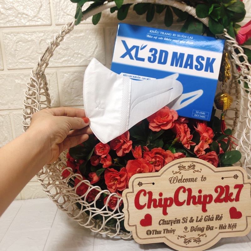 (Chính hãng) Hộp khẩu trang 3D mask Xuân Lai công nghệ Nhật