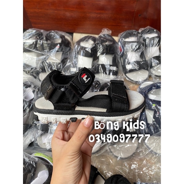 Sandal Bé Trai Quai Dù Đen FL