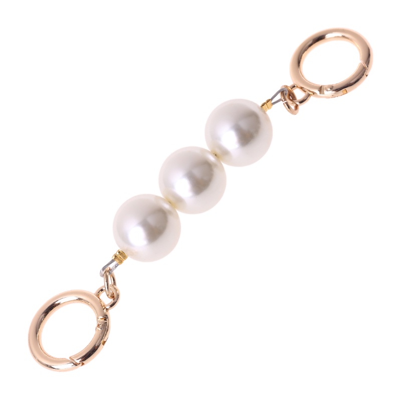 Móc nối dài dây đeo túi xách trang trí hạt ngọc trai hợp thời trang (5.1 Inch/ 13 cm)