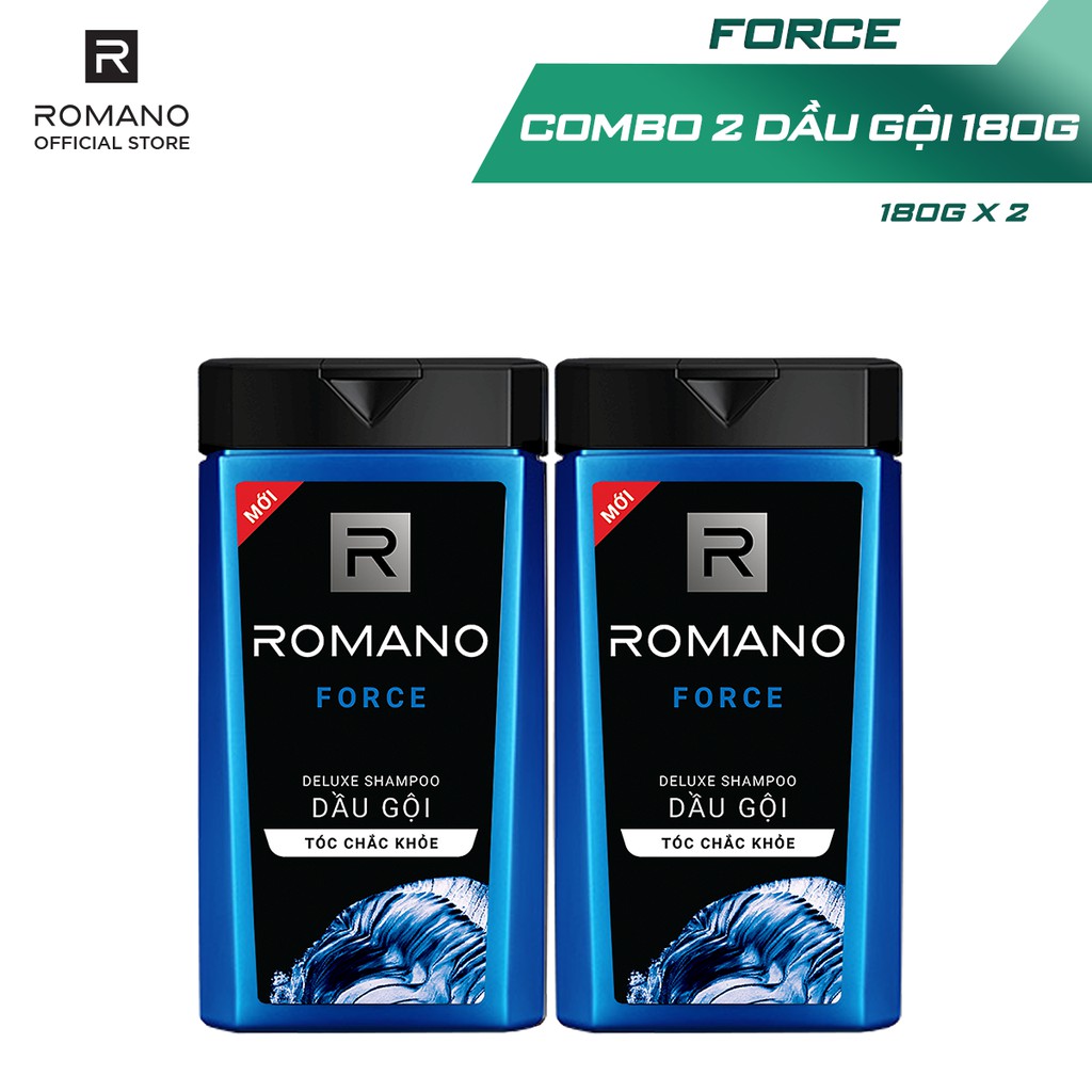 Combo 2 Chai dầu gội Romano (180g/chai) Hương nước hoa