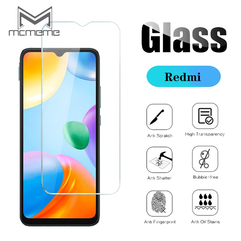 Miếng dán kính cường lực bảo vệ màn hình điện thoại Xiaomi Redmi 12C Note 12 A1 10 5G 10C 10A 9T 9A 9C A8 7A Note 11 11s 10s 9s 9 7 8 Pro Max
