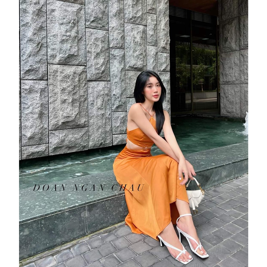 [LOẠI 1 -NOWSHIP] Guốc lê nữ cao gót 7p quai mảnh kẹp xỏ ngón màu đen/trắng phối đồ xinh bền đẹp đơn giản đi làm đi chơi