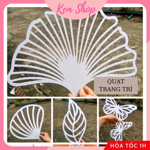 Set 5 quạt gài dải bóng trang trí sinh nhật sự kiện - K213