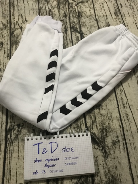Jogger nỉ viền mẫu mới DT1 kèm ảnh thật