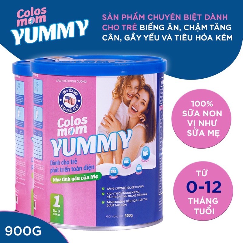 Sữa Non Colosmom Yummy Số 1 (hộp 400g/900g)