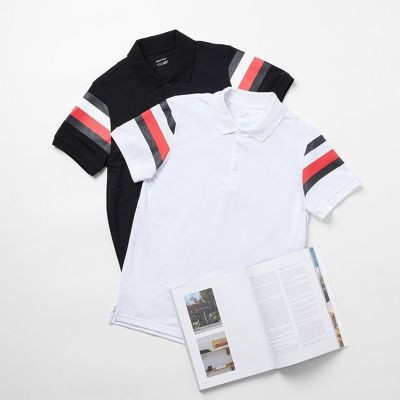 Áo thun polo nam POLOSHIRT đen phối 2 tay cổ bẻ tay ngắn lỡ PLS03D - Leo Vatino