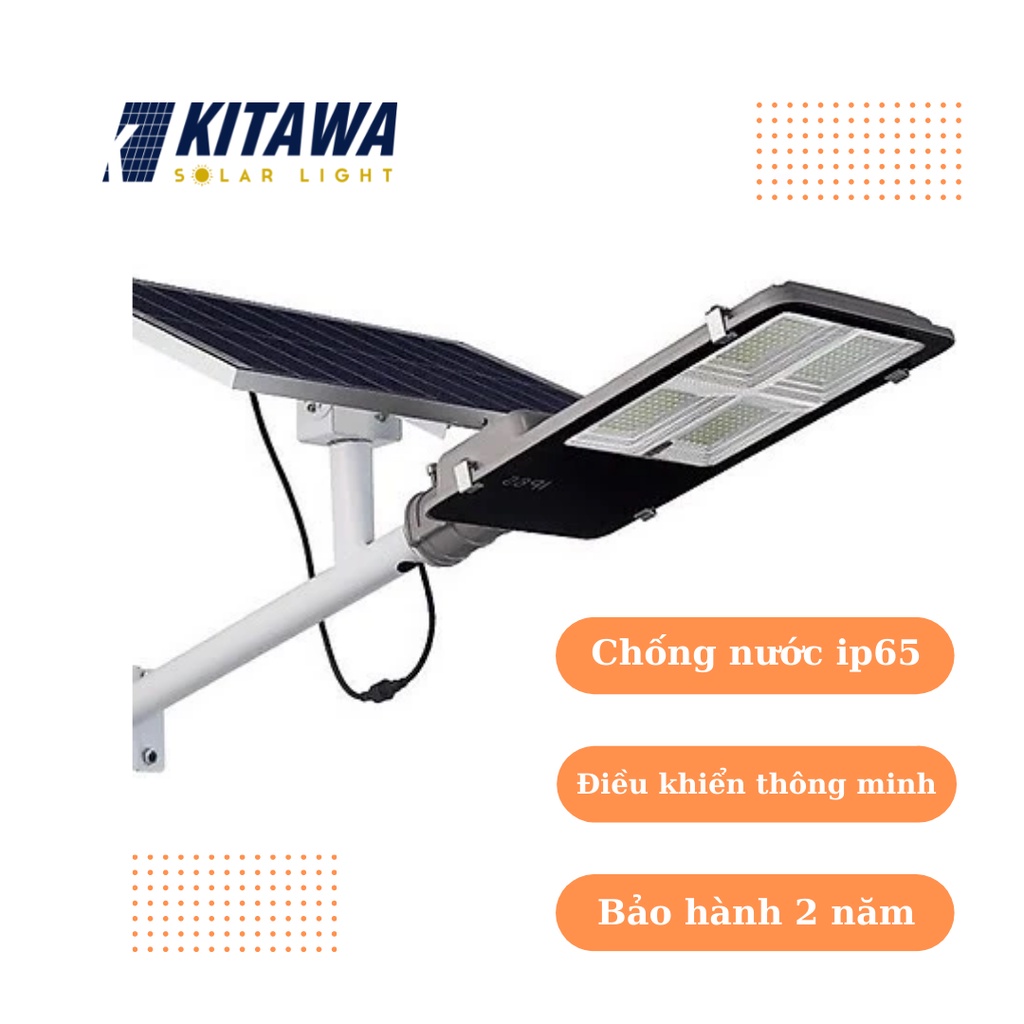 Đèn Năng Lượng Mặt Trời Kitawa S-BC1150; Bảo Hành 2 Năm,;Sáng Suốt Đêm