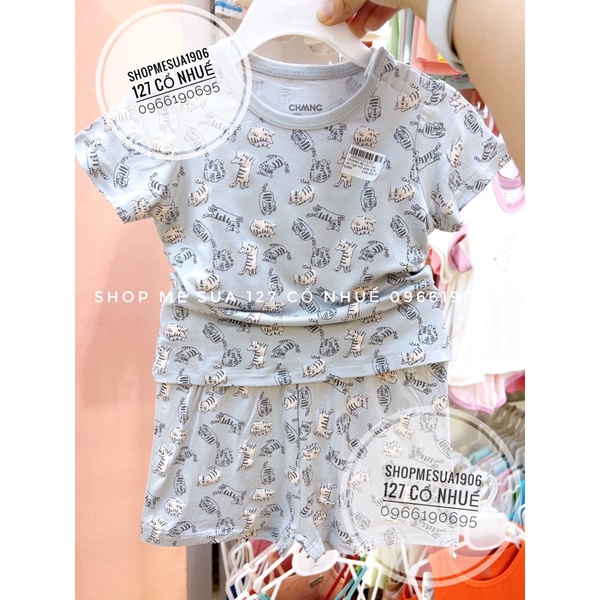 CHAANG Bộ Cộc Tay Cotton Cho Bé 6M-5Y