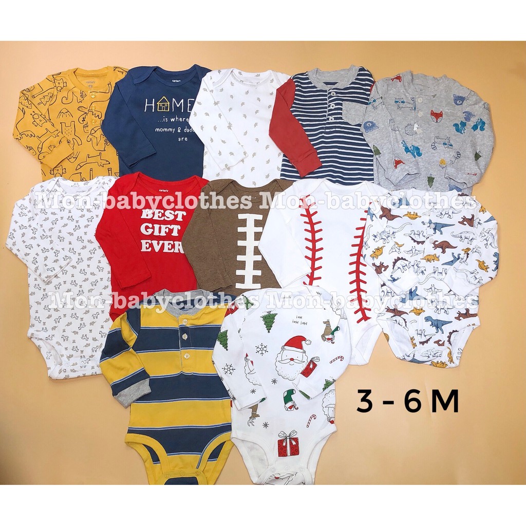 BODY chip dài tay 3-6 tháng