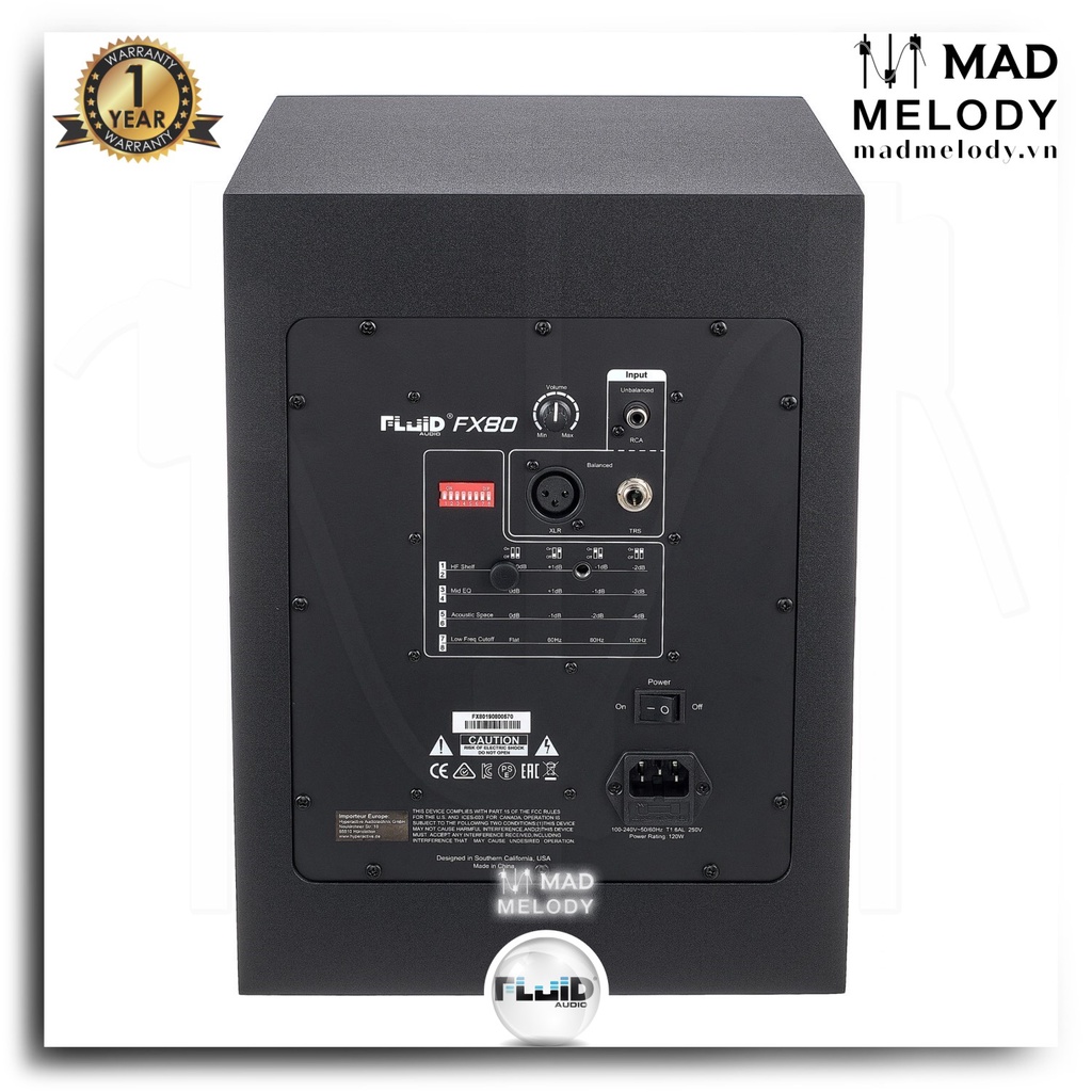 Fluid Audio F Series FX80 8-inch Coaxial Studio Monitor