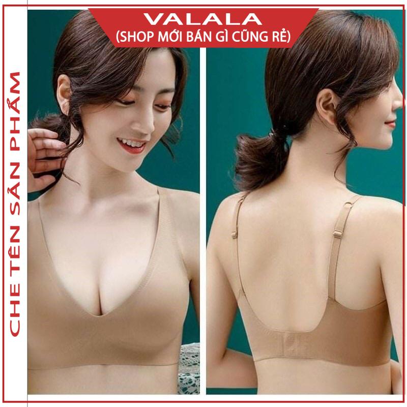 Áo ngực nữ su nước hàng cao cấp siêu mềm mát Valala, áo lót nữ đệm mỏng không gọng nâng ngực 2021.
