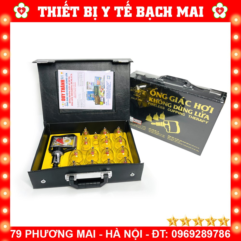 Bộ Giác Hơi Không Dùng Lửa Duy Thành YGH02 15 Ống