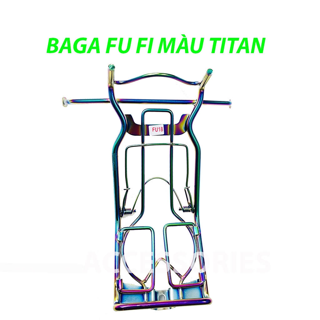 Baga FU Future Đời Mới Fututre Led Các Đời Từ 2018-2023 Màu Titan Cao Cấp Inox 10li Dày PKPH