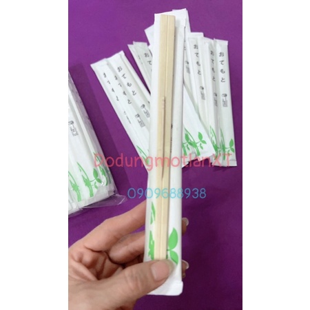 💯 đôi đũa tách KÈM TĂM đóng BAO GIẤY KÍN dùng một lần